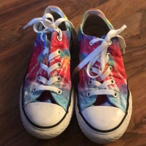 Very hard to find tie dye converse shoes